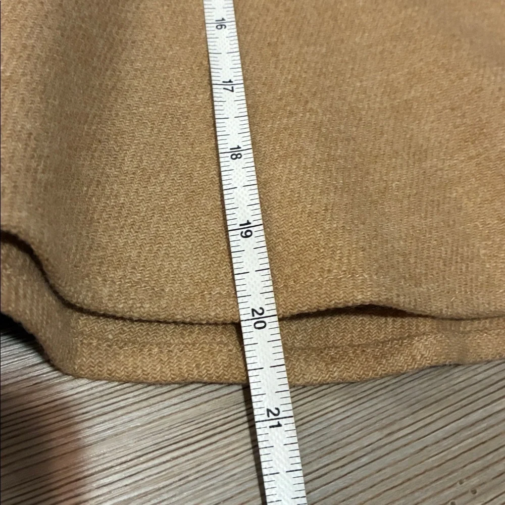 Gap Women's Vintage Wool Trumpet Skirt Size 16 Tan Camel Y2K A-Line Above knee